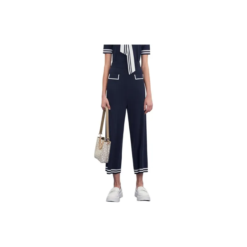 DKNY Casual Pants Women's Navy Blue-2
