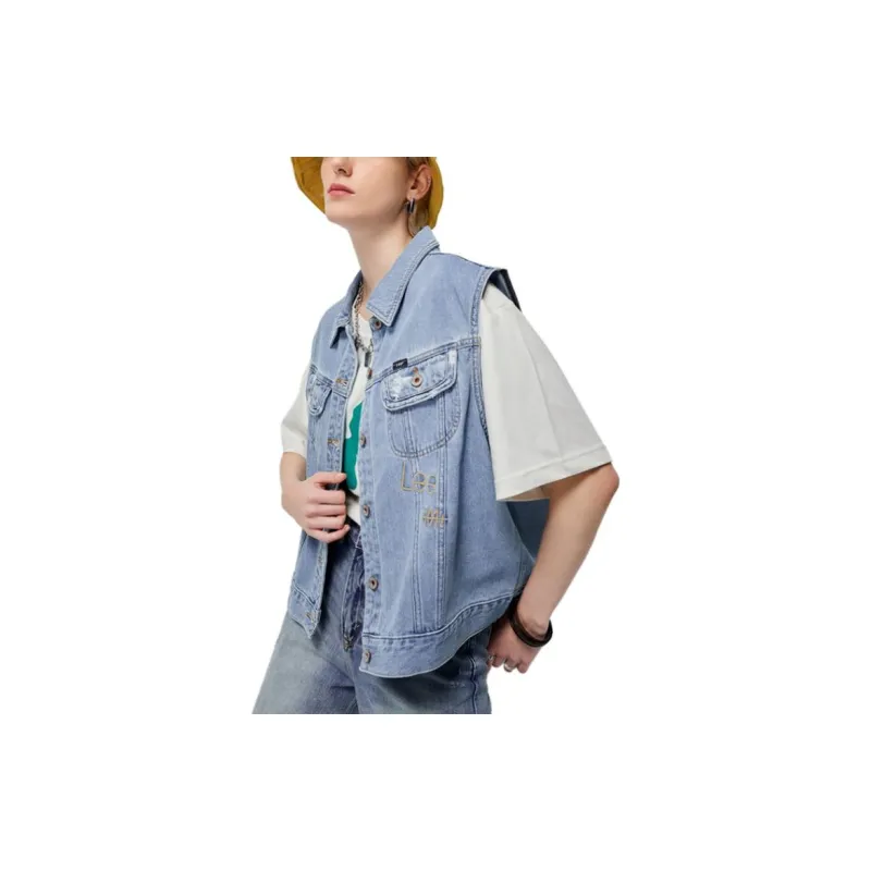 Lee Vests Women's Light Blue-1