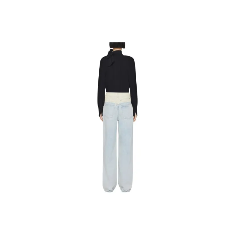 Givenchy 4G Motif Tie Neck Blouse-2