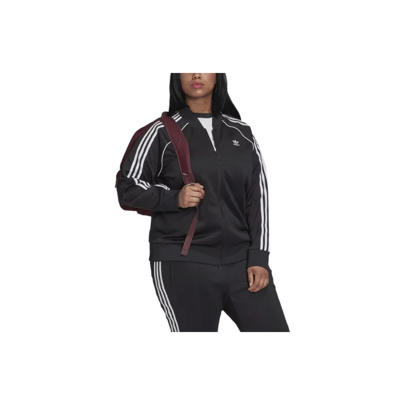 Adidas Originals PRIMEBLUE SST TRACK TOP PLUS SIZE Jackets Coats Women's Black-2