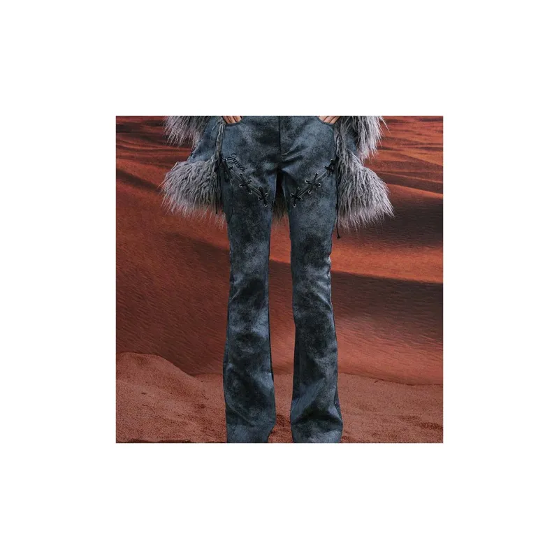 JYOSEI Casual Pants Women's Gray-5