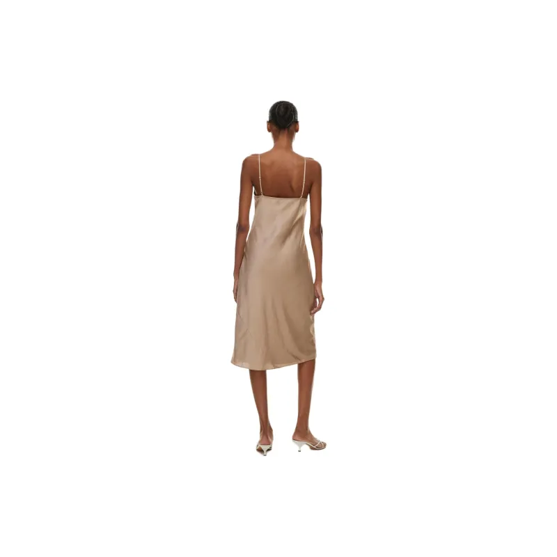 ARITZIA Wilfred New Only Slip Satin Midi Dress Slip Dresses Women's Marmont-3