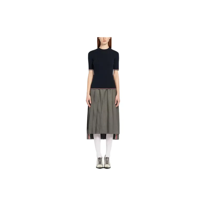 THOM BROWNE Crop Tops Women's Marine Blue-2