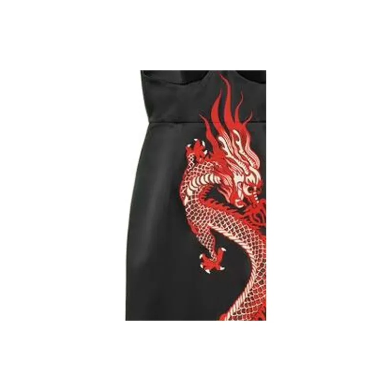 GUCCI Dragon print Silk Dress-1