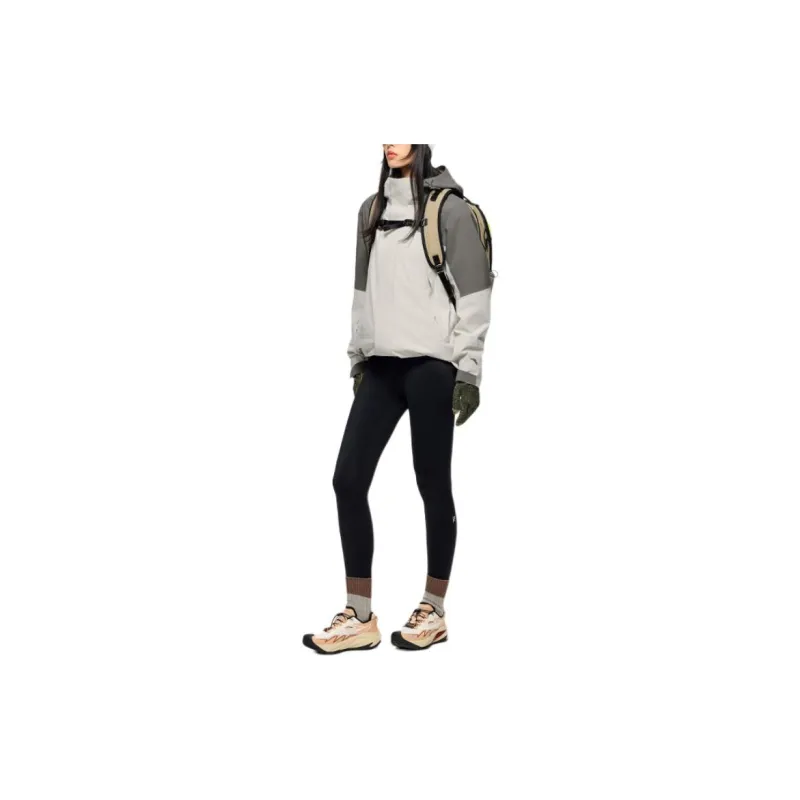 Anta The Crust Of The Earth Windbreaker Jacket Women's Deep Green/Nude Khaki-2