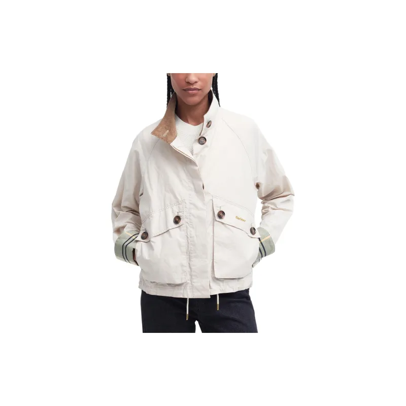 BARBOUR Crowdon Showerproof Jacket Jackets Coats Women's White-2