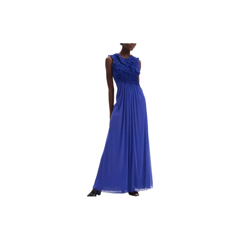 DVF Diane Von Furstenberg Sleeveless Dress Women's Blue-2