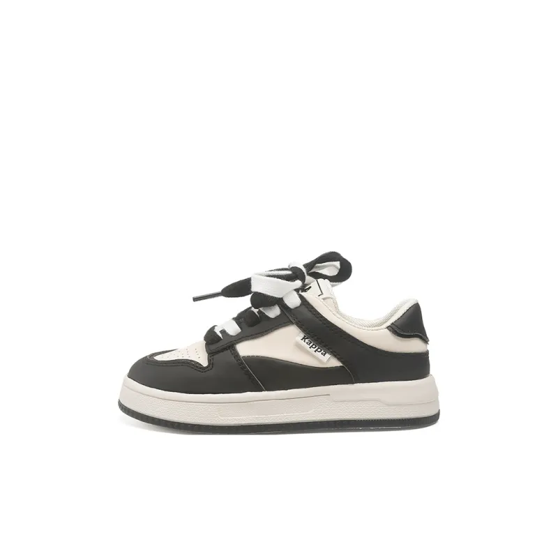 KAPPA KIDS Wear Resistant Slip Resistant Low Top Skateboard Shoes Beige Black Kids'-0