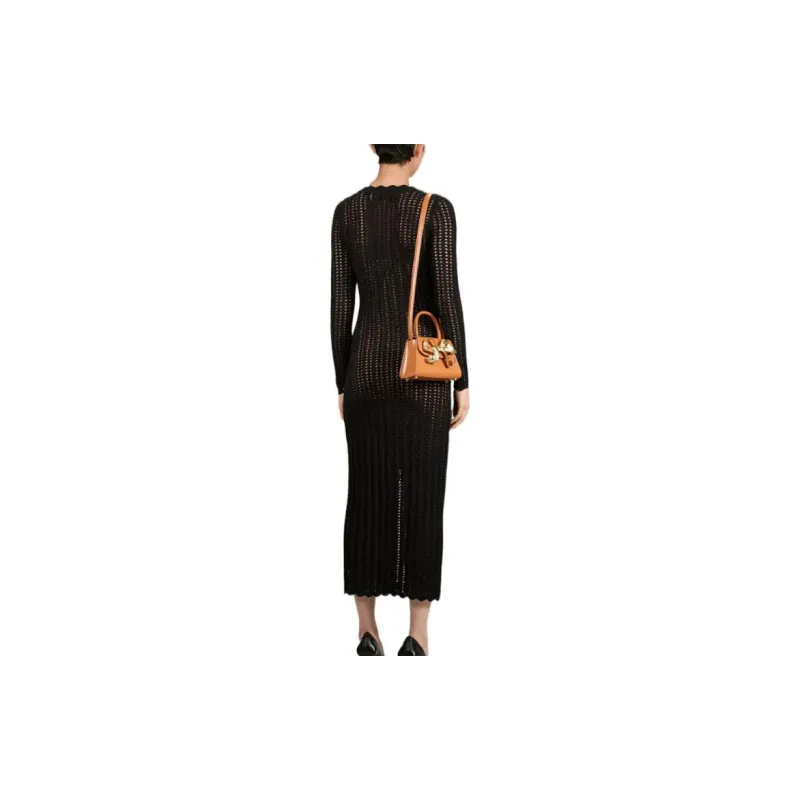 Self portrait Long Sleeved Dresses Women's Black-2