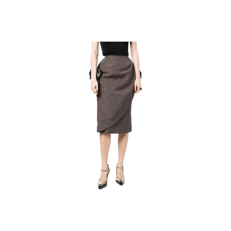 Maison Margiela Casual Short Skirts Women's Brown-3