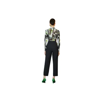 BBLLUUEE T Shirt Women's Black/Emerald Green