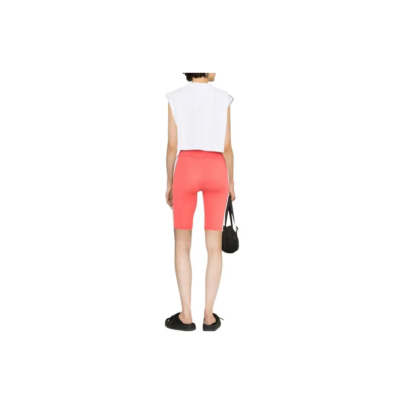 PALM ANGELS Side Stripe Cycling Shorts Peach-2