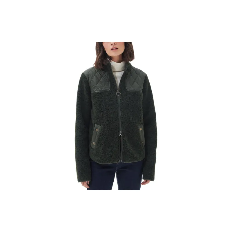 BARBOUR Barbour Rockling Fleece Jackets Coats Women's Olive Green-1