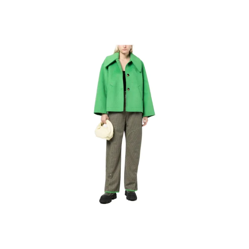 GANNI Jackets Women's Green-1