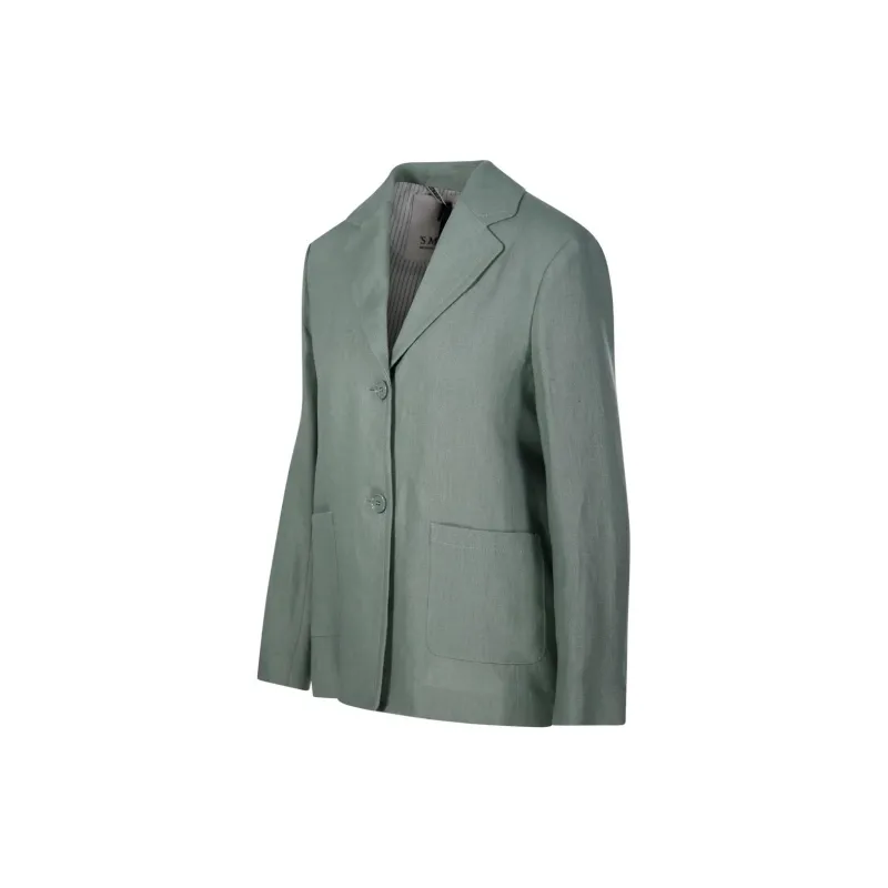 'S MAX MARA Socrates Single-breasted Linen Blazer-2