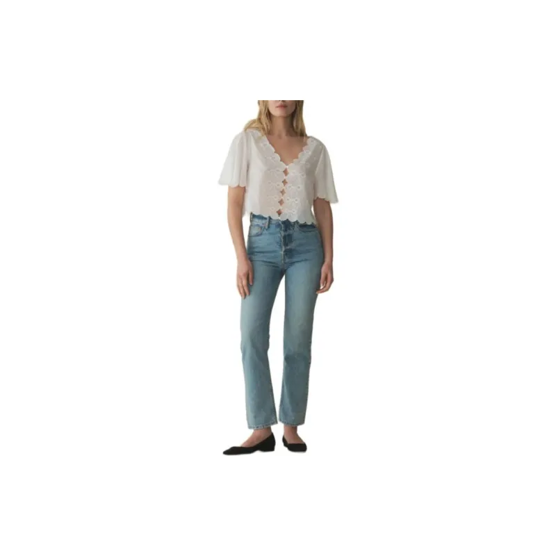 DOEN KACY TOP Shirt Women's White-1