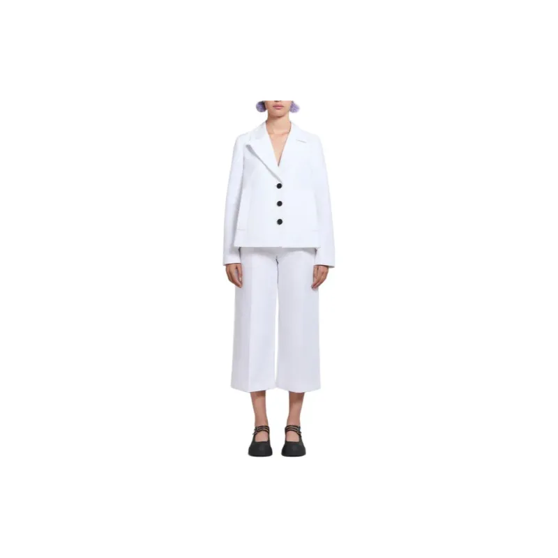 MARNI Single Breasted Cropped Tailored Blazer-2