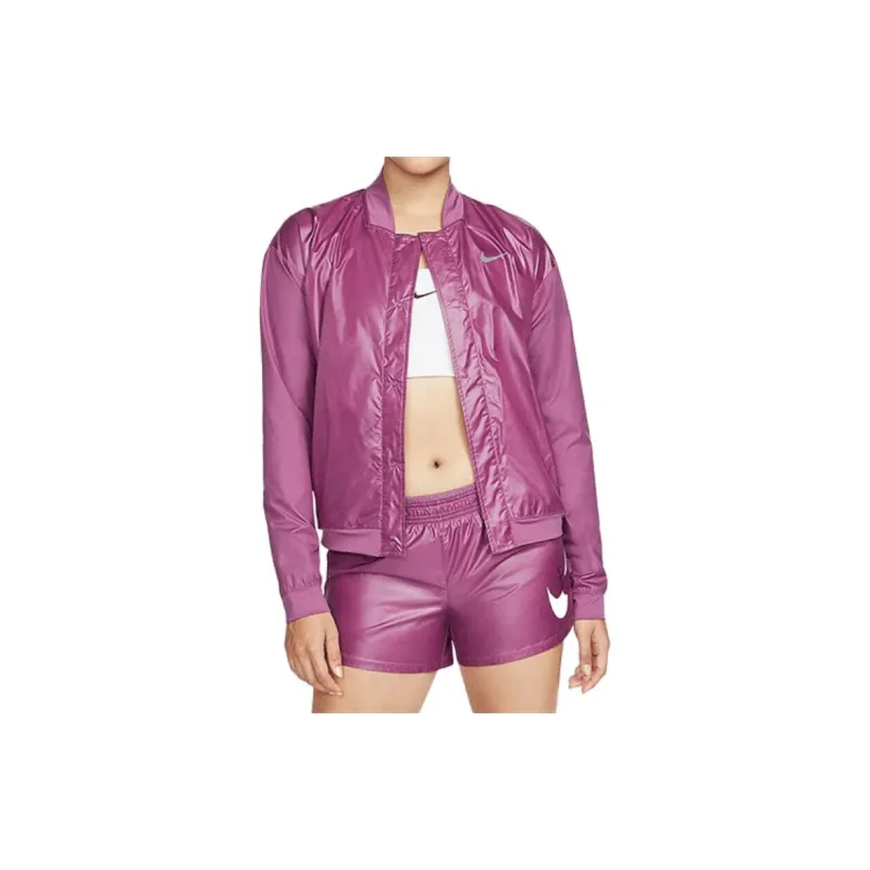 Nike Cropped Coats Women's Purple-2