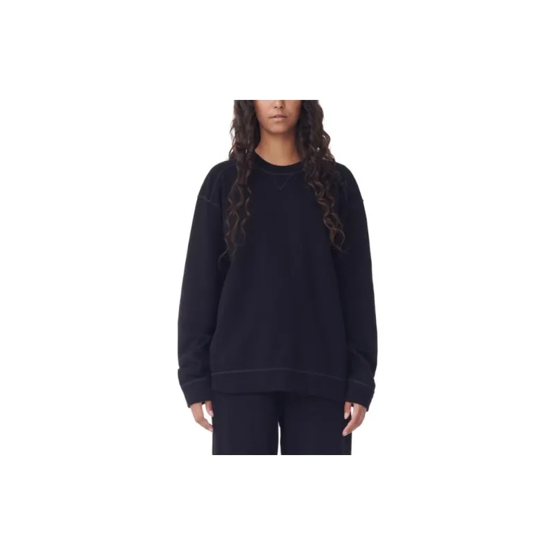 GANNI Logo Embroidered Crewneck Sweatshirt-4