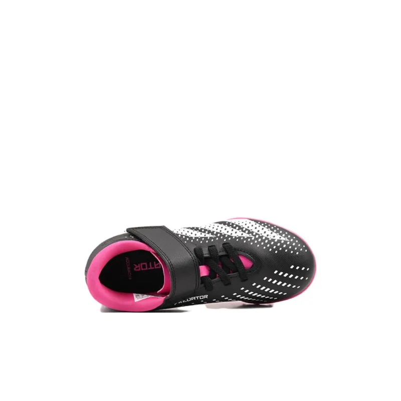 Adidas Predator Accuracy.4 Accuracy.4 TF J Low Top Kids' Soccer Shoes Black White Pink Kids'-3