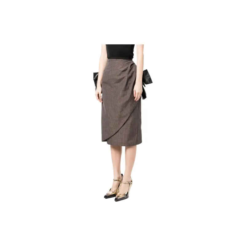 Maison Margiela Casual Short Skirts Women's Brown-1
