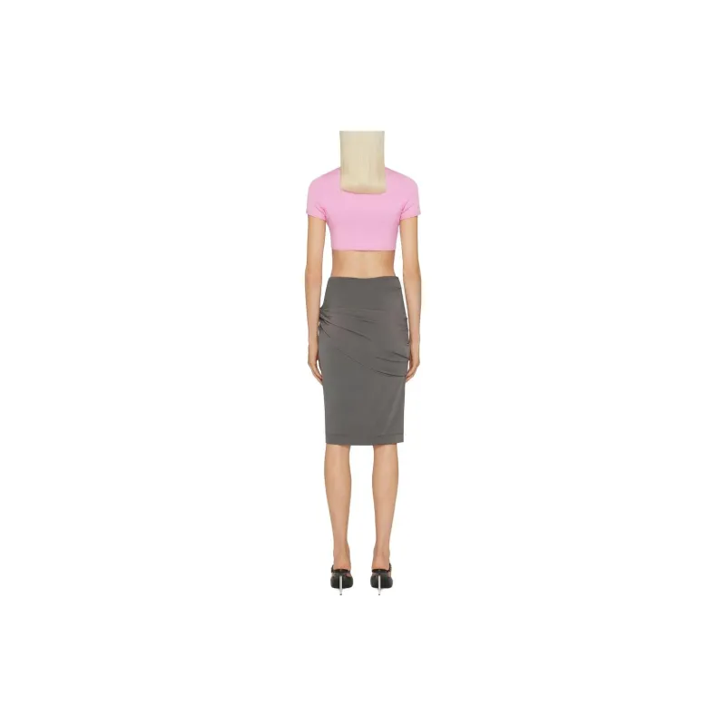 Givenchy Draped Detail Midi Skirt-2