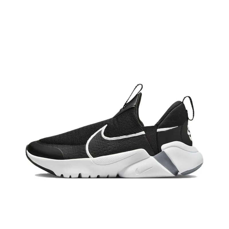 Nike Flex Plus 2 Abrasion Resistant Breathable Low Top Kids' Running Shoes Black Unisex-0