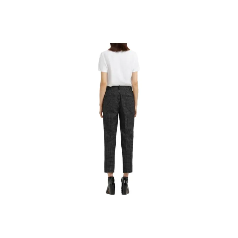 CLUB MONACO Suit Trouser Women's Black White Plaid-3