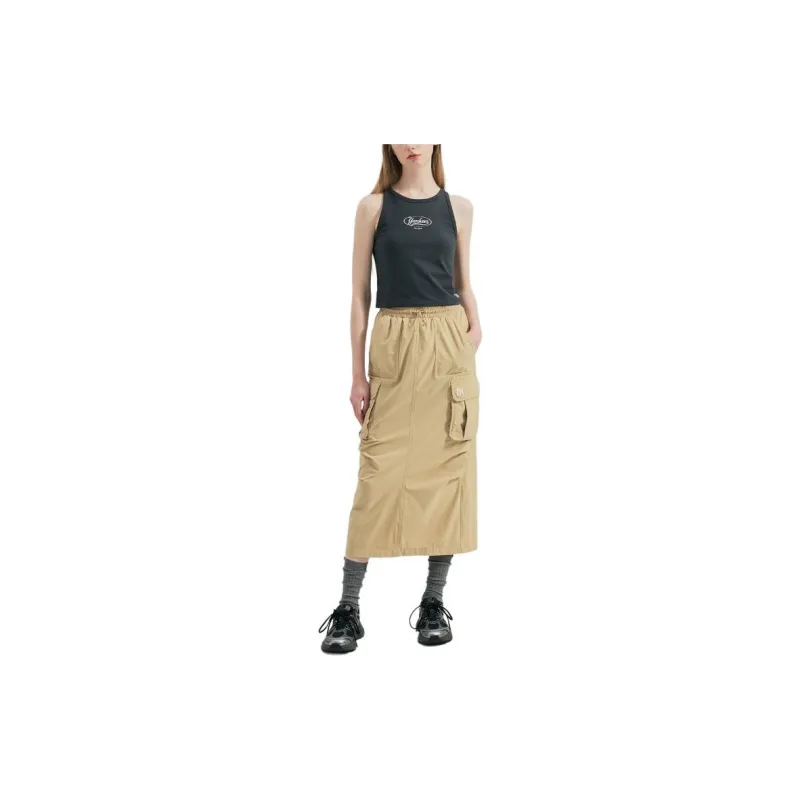 MLB Casual Long Skirts Women's Khaki-5