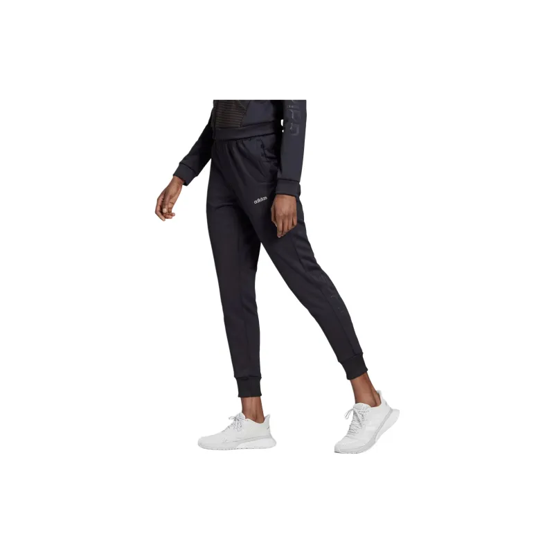 Adidas Knitted Sports Pants Women's Black-4