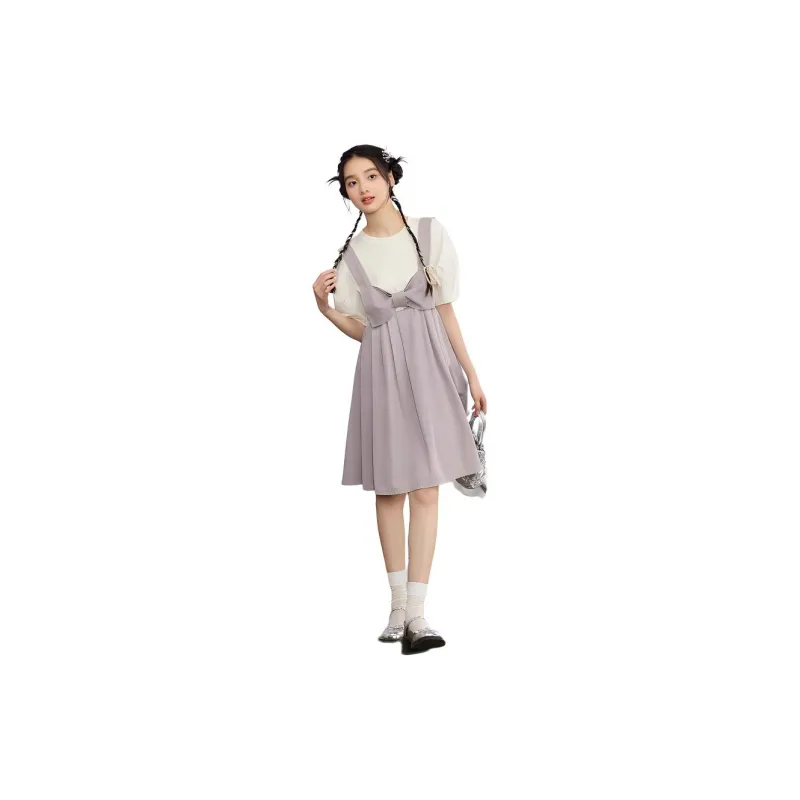 ZIHAN Skirt Set Women's Fresh Purple-1