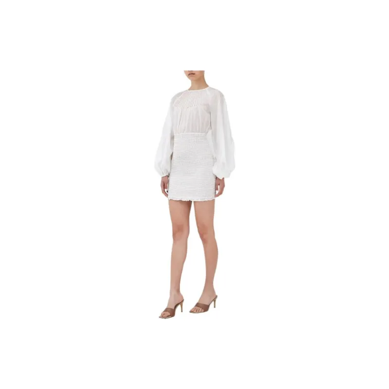 C/MEO Long Sleeved Dresses Women's White-1
