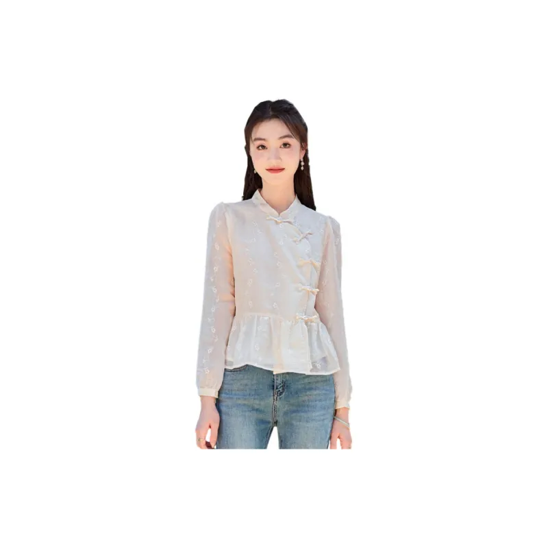 Like The Age Of Water Shirt Women's Beige-1
