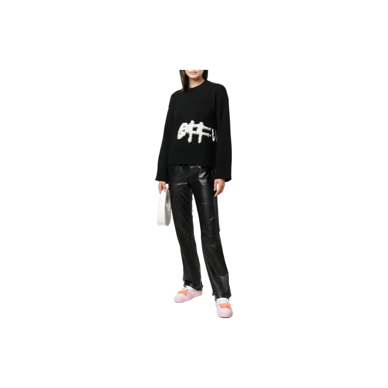 OFF WHITE FW22 Sweater Women's Black-3