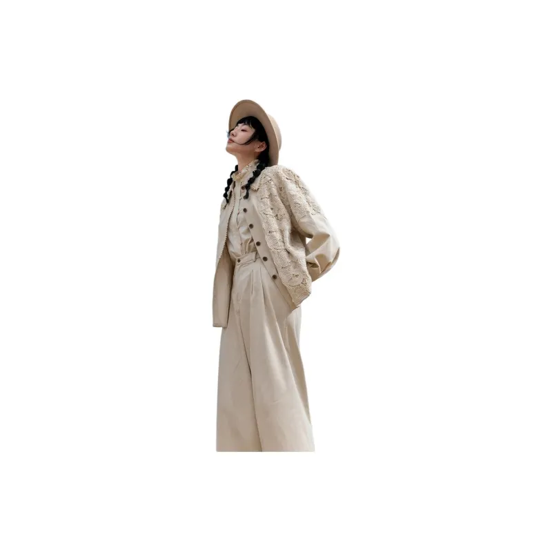 ZIHAN Shirts Women's Beige Gold-3