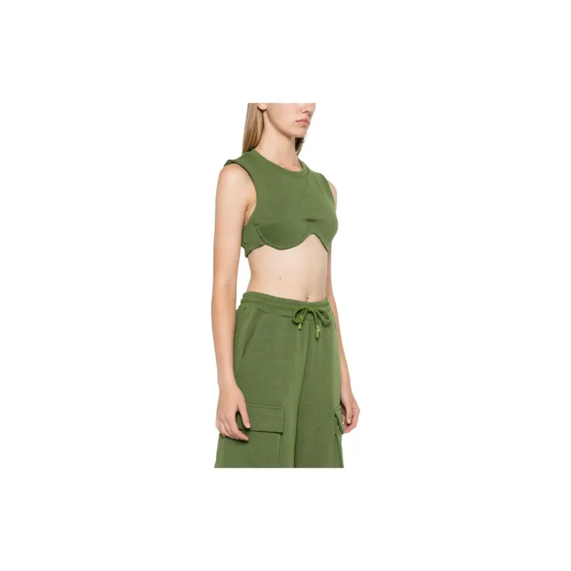 Patrizia Pepe Underwire cup Cropped Tank Top-2