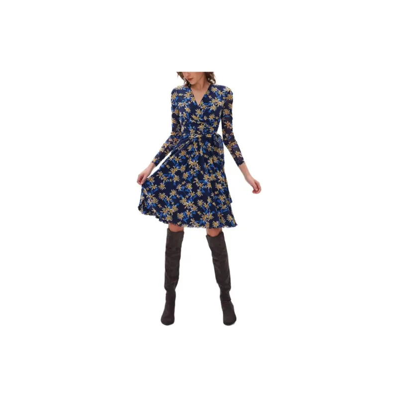 DVF Diane Von Furstenberg Brenda Paris Floral pattern Midi Dress-2
