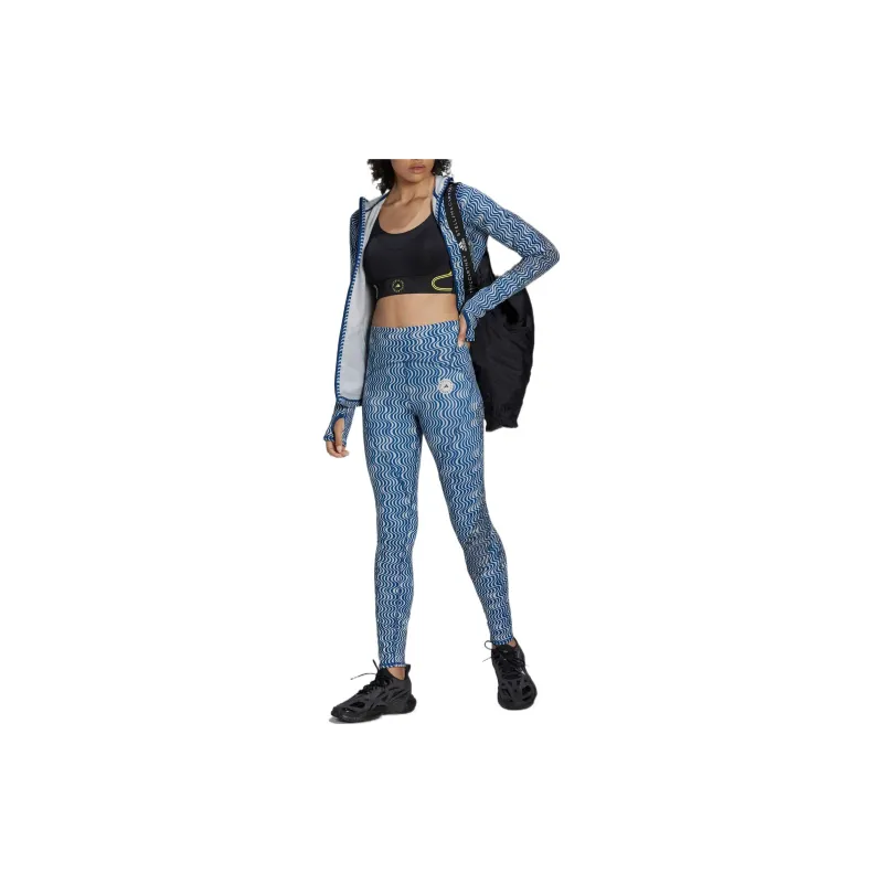 Adidas Sports Pants Women's Blue With White Lettering-1