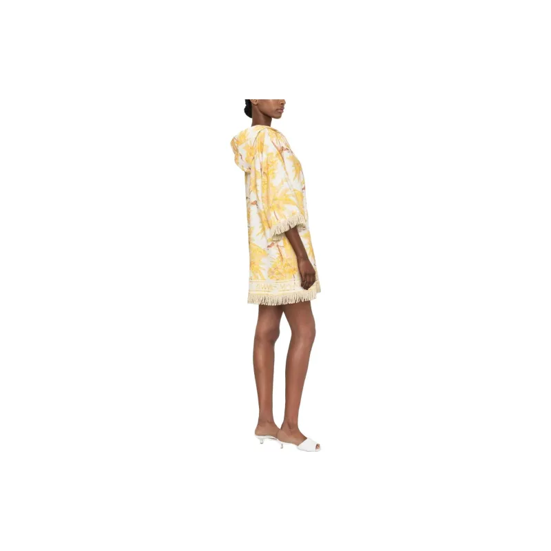 Zimmermann SS23 Long Sleeved Dress Women's Yellow-2