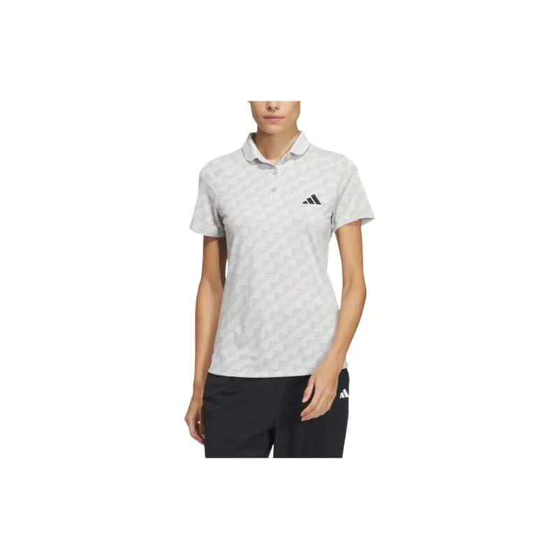 Adidas Polo Shirt Women's Light Gray-5