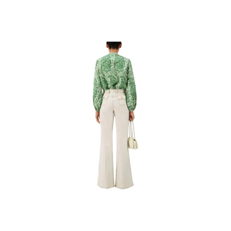 Giambattista Vall High rise Flared Jeans-3