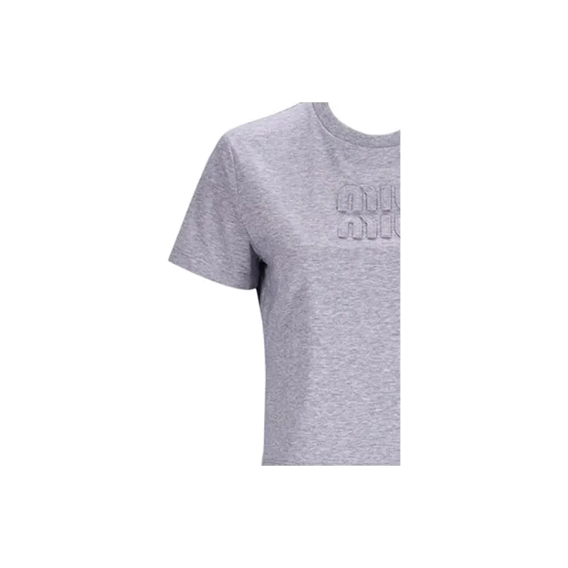 MIU MIU T Shirts Women's Gray-4