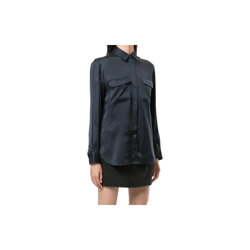 Equipment Signature Silk Satin Shirt-3