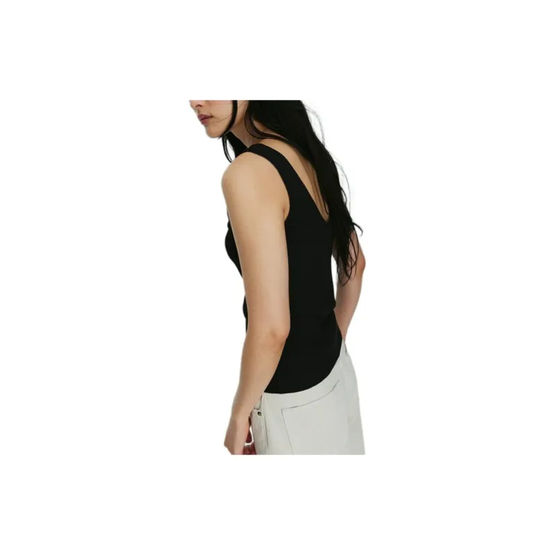 H&M Tank Tops Women's Black-3