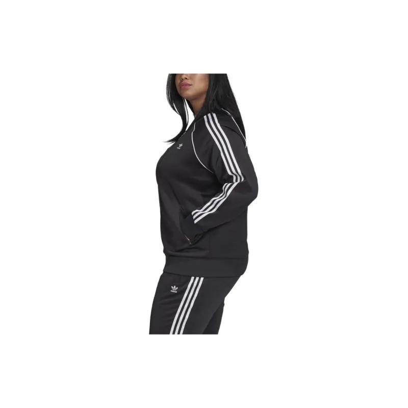 Adidas Originals PRIMEBLUE SST TRACK TOP PLUS SIZE Jackets Coats Women's Black-4