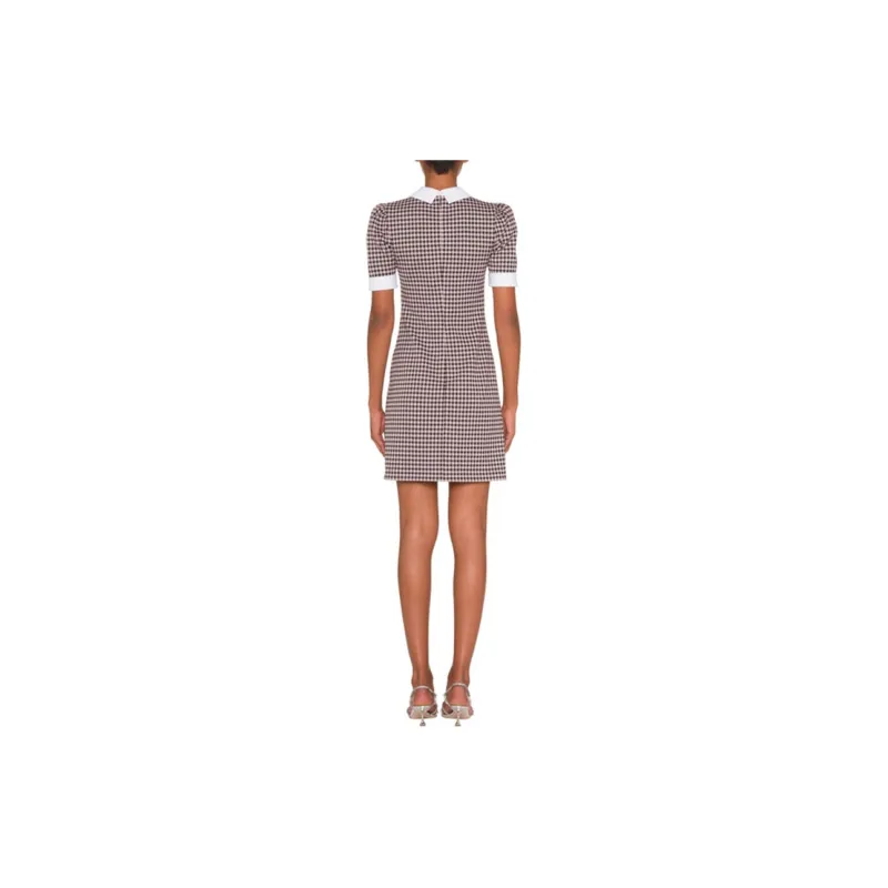 MIU MIU SS22 Short Sleeved Dresses Women's Brown-2