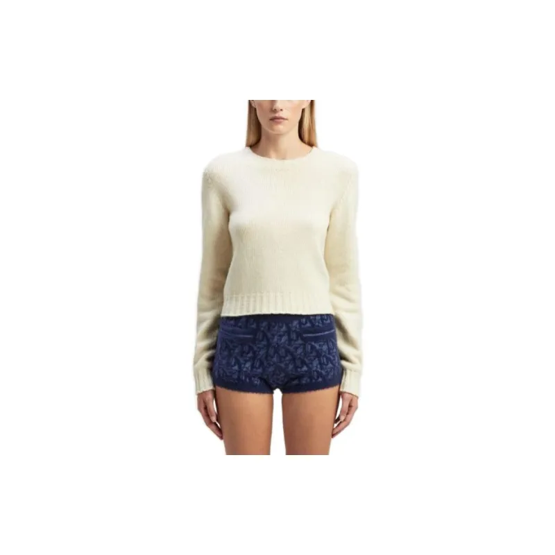 PALM ANGELS Logo Embroidered Knitted Jumper-1