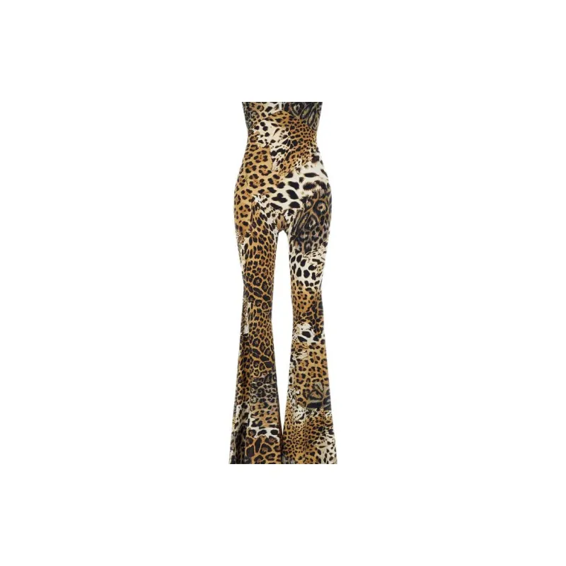 Roberto Cavalli Leopard print Flared Jeans-5