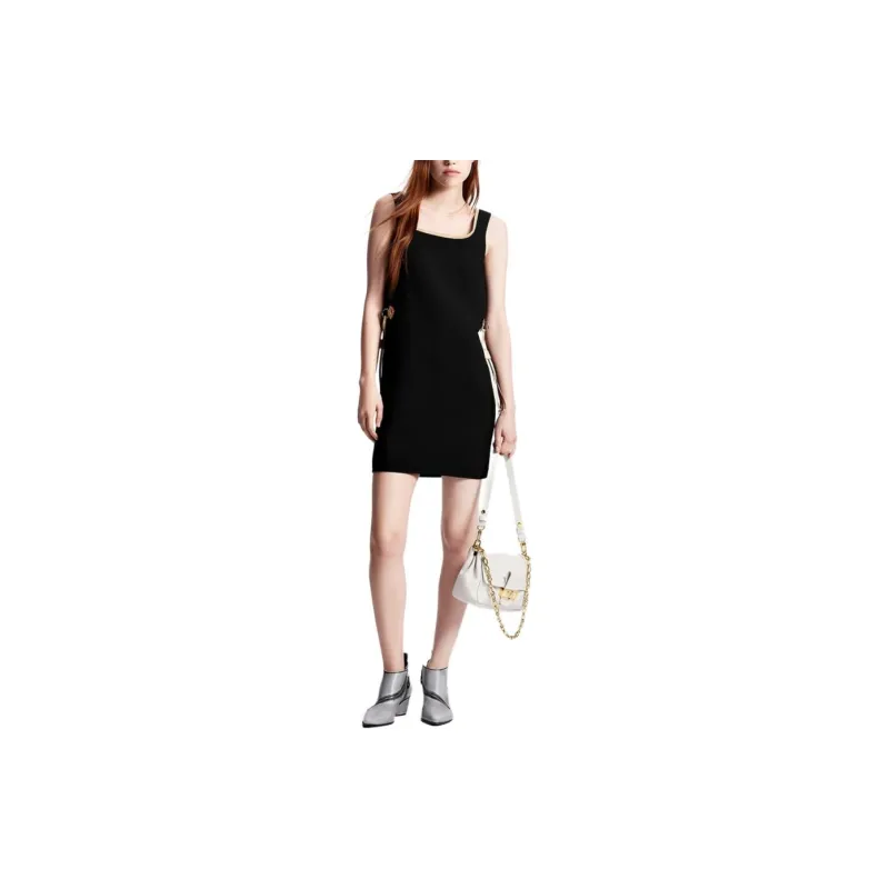 LOUIS VUITTON Sleeveless Dress Women's Black-2