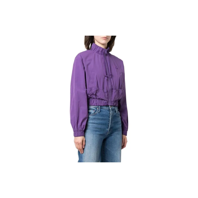 KENZO Cropped Coats Women's Purple-2